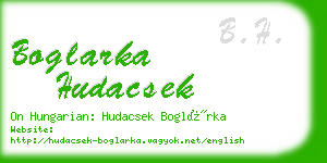 boglarka hudacsek business card